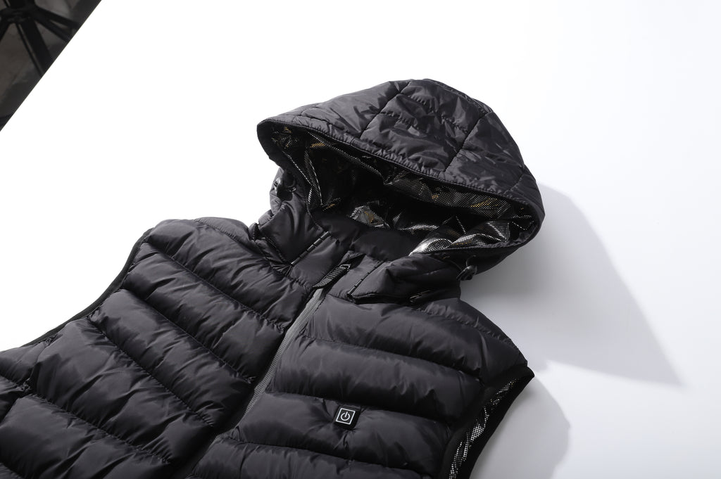 Men's Classic 5 Zones Hooded Vest - Detachable