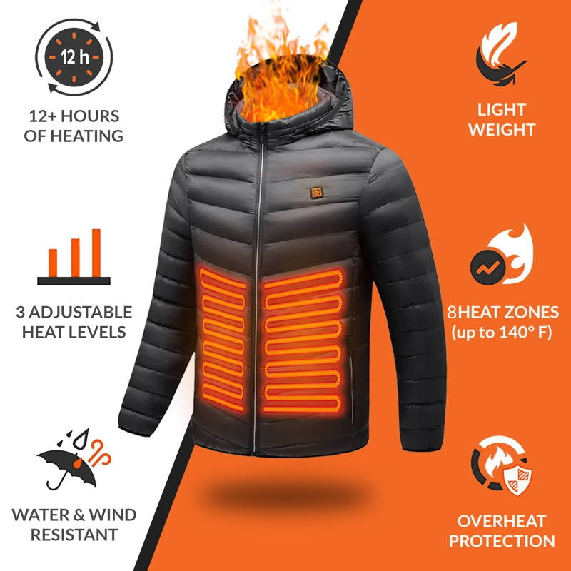 Women's 8 Zones Heated Puffer Jacket