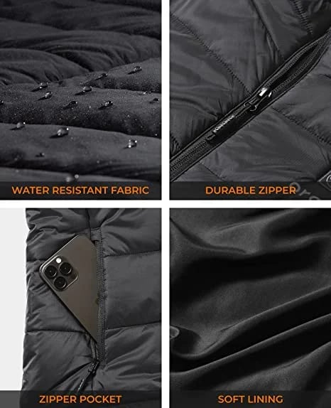 2025 Updated Version Two-touch 15Heat Zones LED Controller Heated Vest For Men & Women (With Battery Pack)